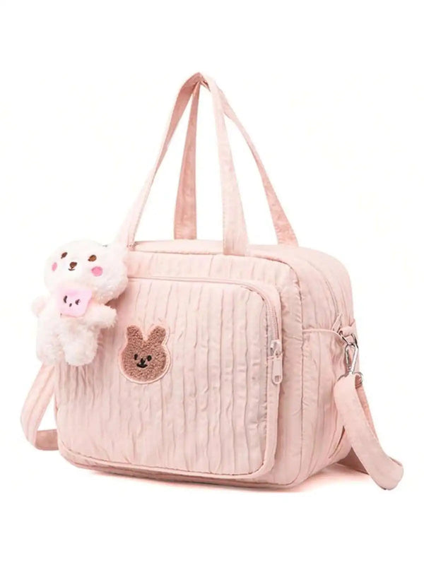 1pc Solid Color Baby Diaper Bags