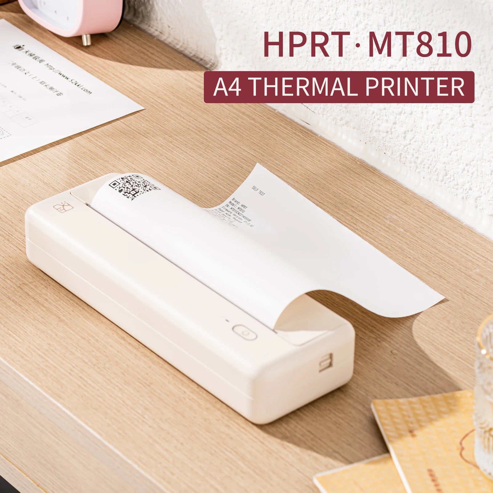 A4 Portable Paper Printer Wireless BT Connect Thermal Printing