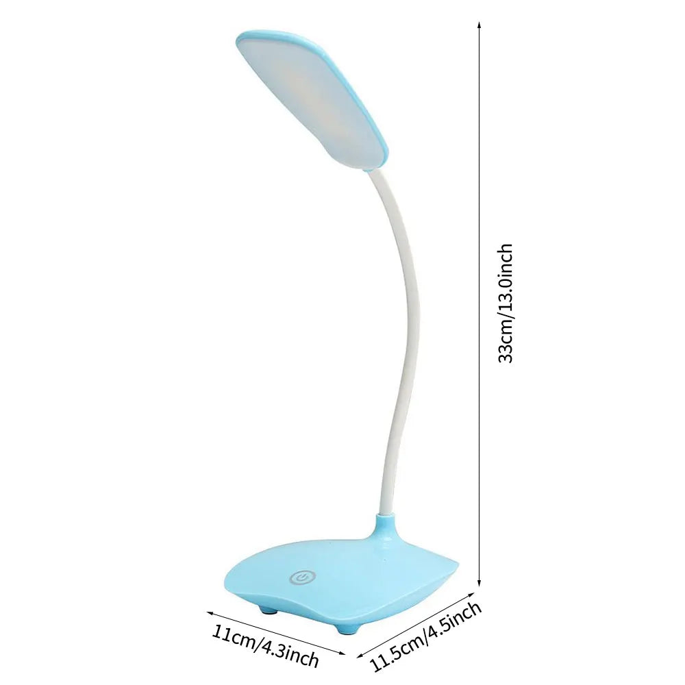 Multifunctional Portable LED Foldable Desk Lamp with USB Power Source for Nightlight Table Light, Adjustable Brightness and Fold