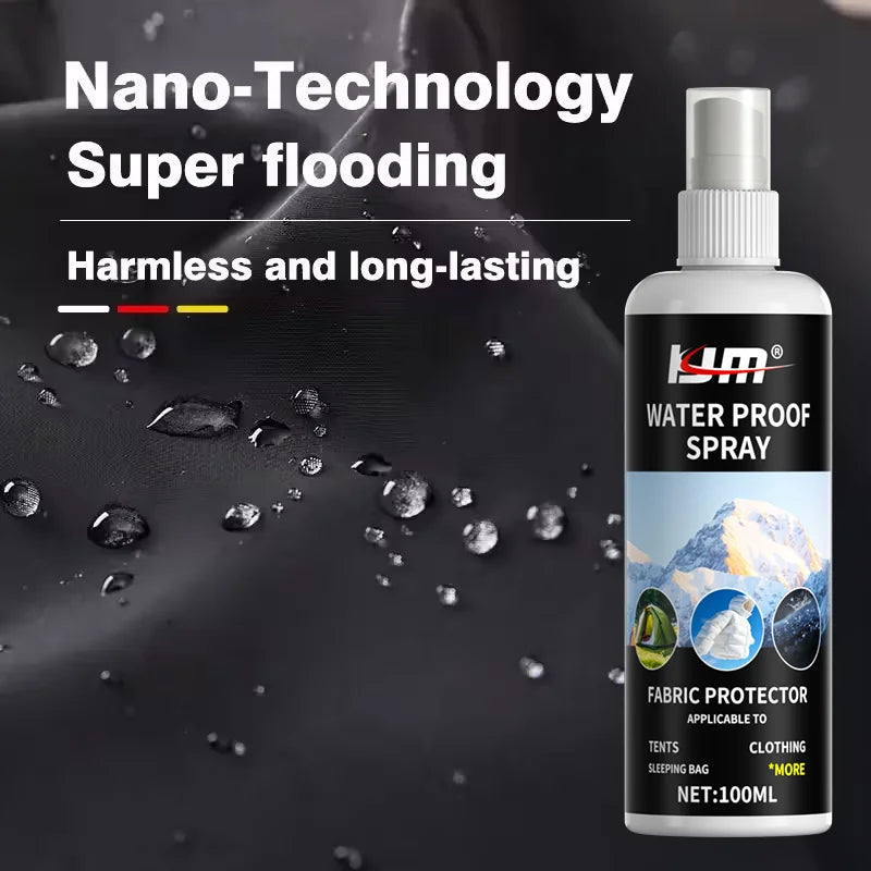 Nano Waterproof Coating Spray — 100ml, Instant Dry for Outdoor Gear