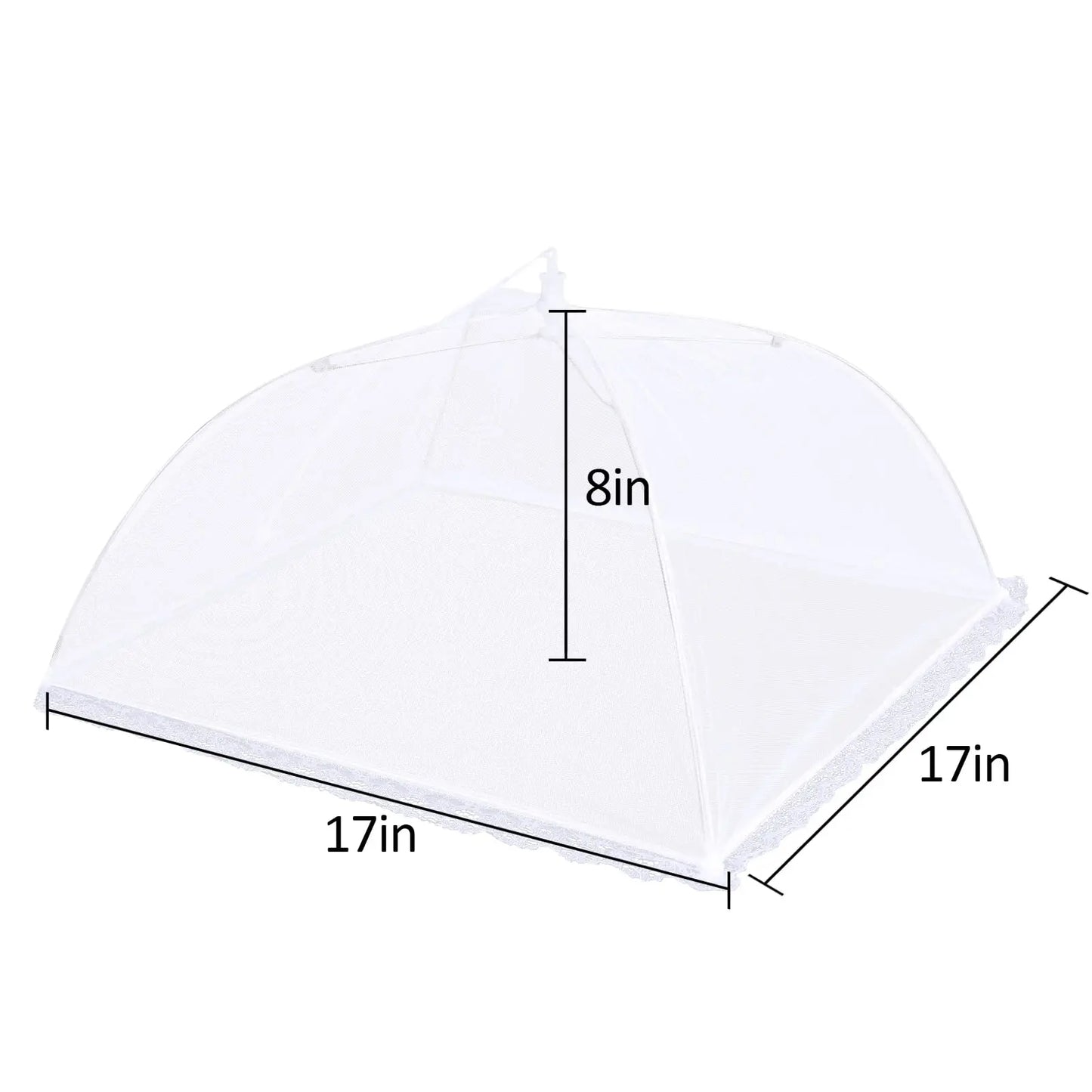 Pop-Up Mesh Food Covers - Fly Net for Picnics, 17", Pack of 3/6/12