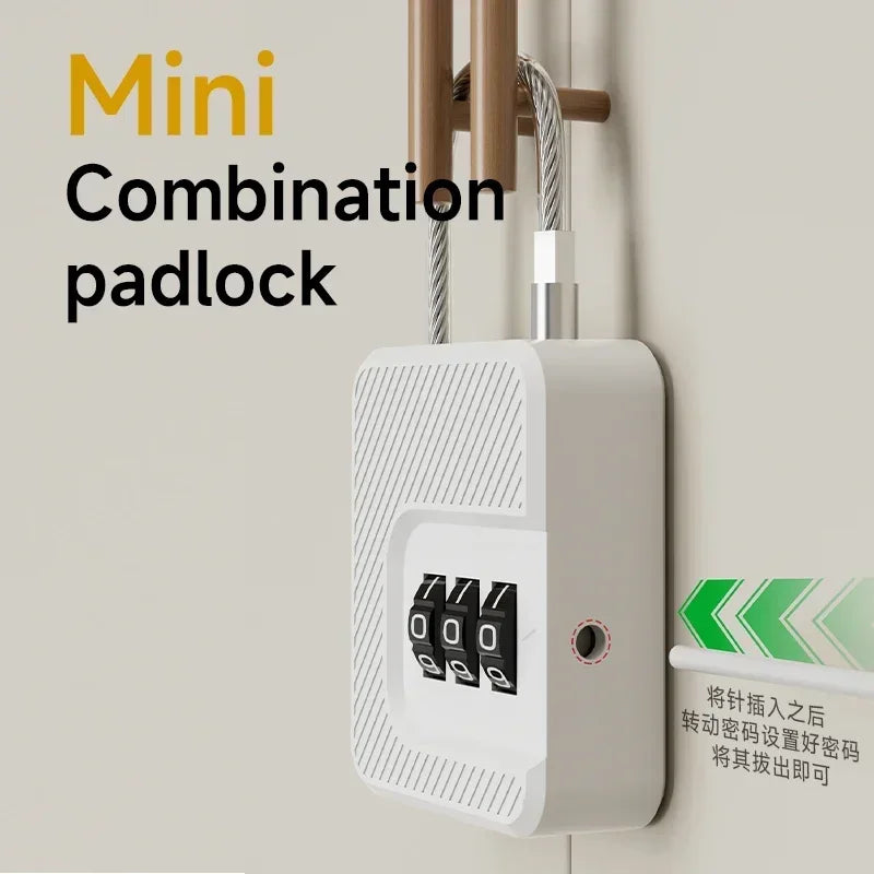 Travel Luggage Combination Padlock — Changeable Code, Multi-Use