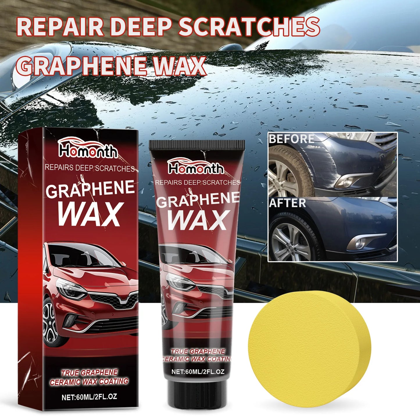 Car Scratch Remover & Polishing Wax