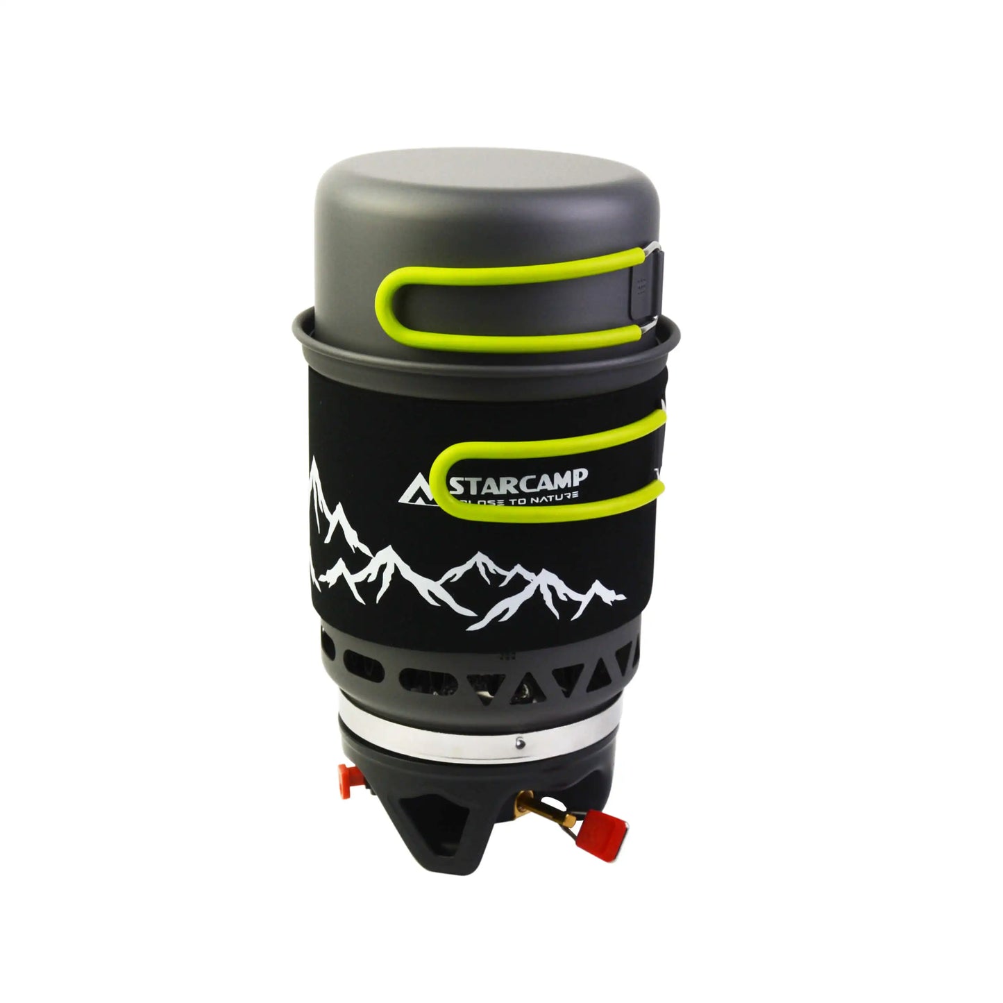 STARCAMP Jet Cooker Gas Stove — 1000ml + 500ml, Fast-Boil Camping System