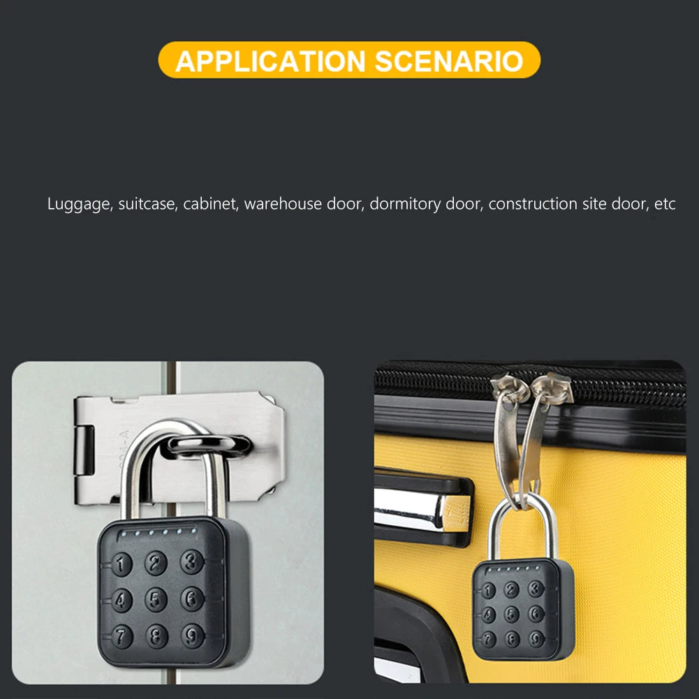 Keyless Fingerprint Padlock — Smart App, Waterproof, Anti-Theft
