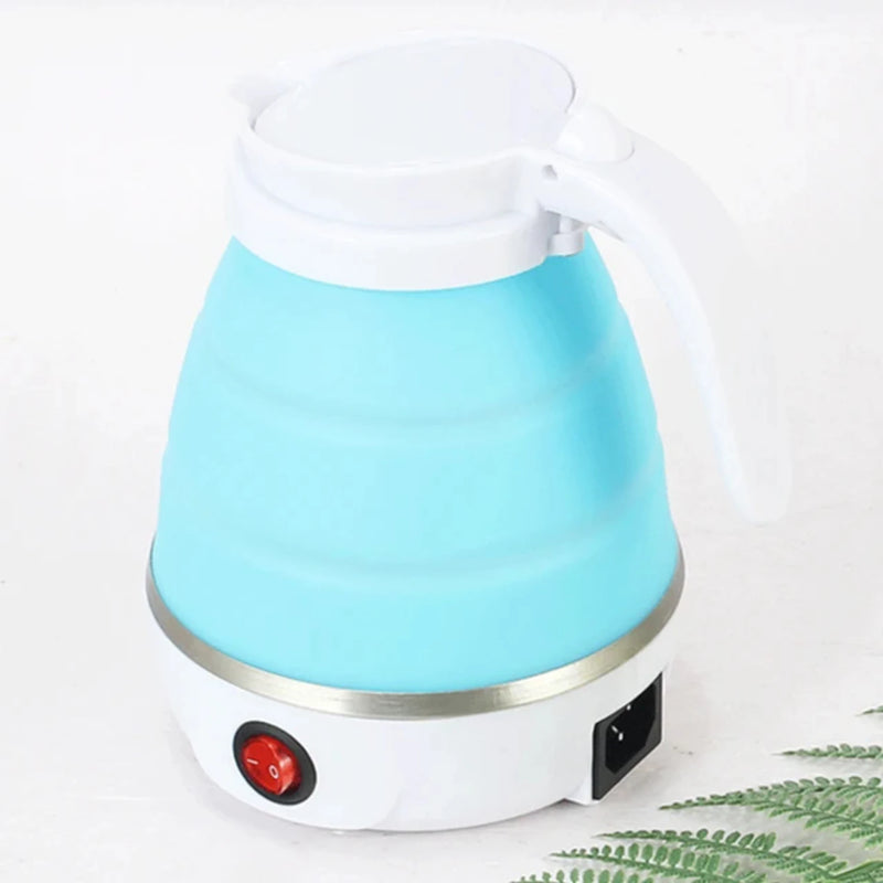 Convenient, Lightweight, and Portable 600ml Silicone Household Kettle - Durable Leakproof Foldable Design with Compression made