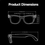 SENBONO AI Translator Smart Glasses With 8MP Camera Take Videos And Photo Sunglasses BT Call for Men Women 4K HD Fashion Glasses