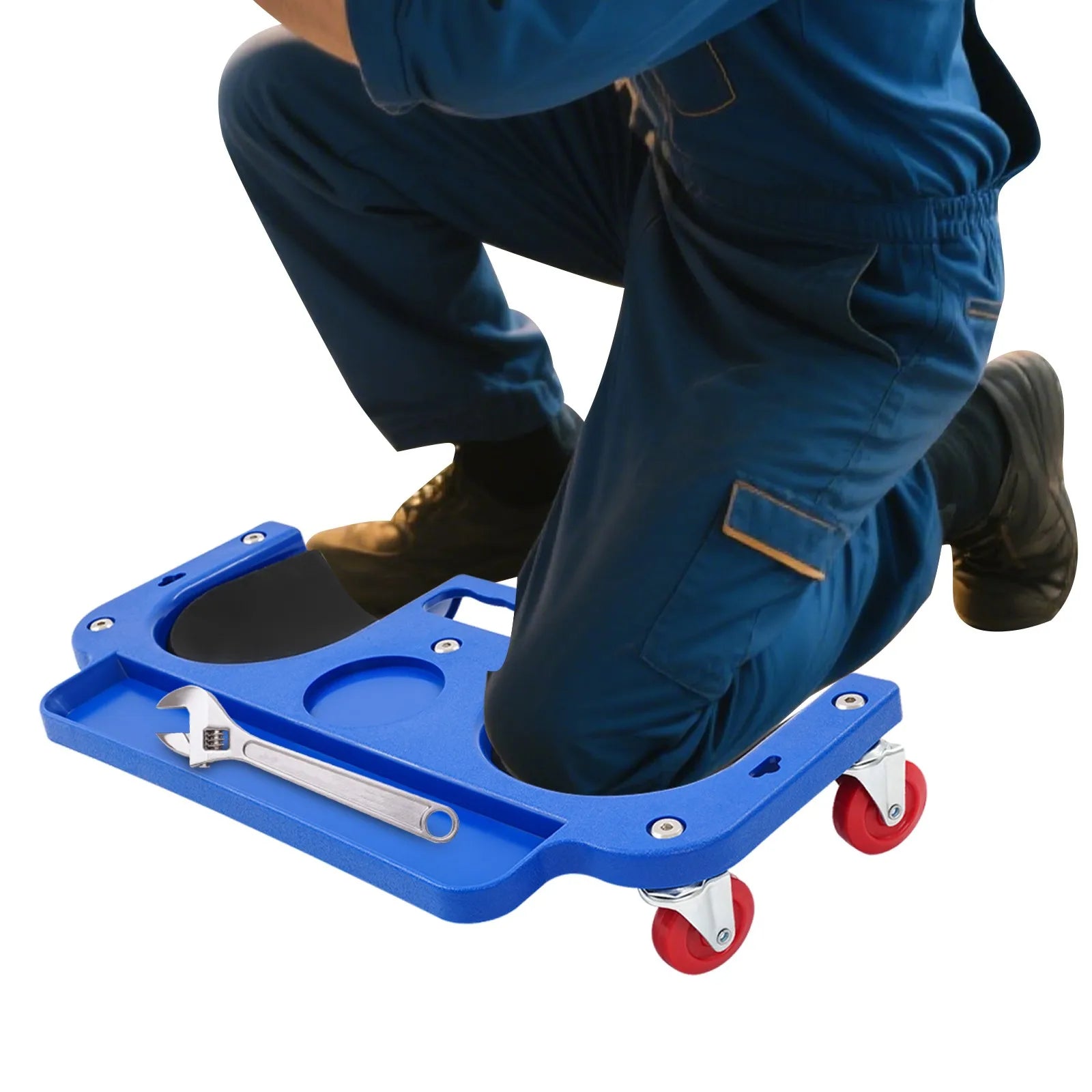 Kneeling Board with Wheels Rolling Knee Pad Repair Tool