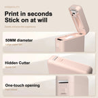 Label Maker Machine with Tape Portable Printer Mini Thermal Printers Self-adhesive Sticker for School Home Office Organization