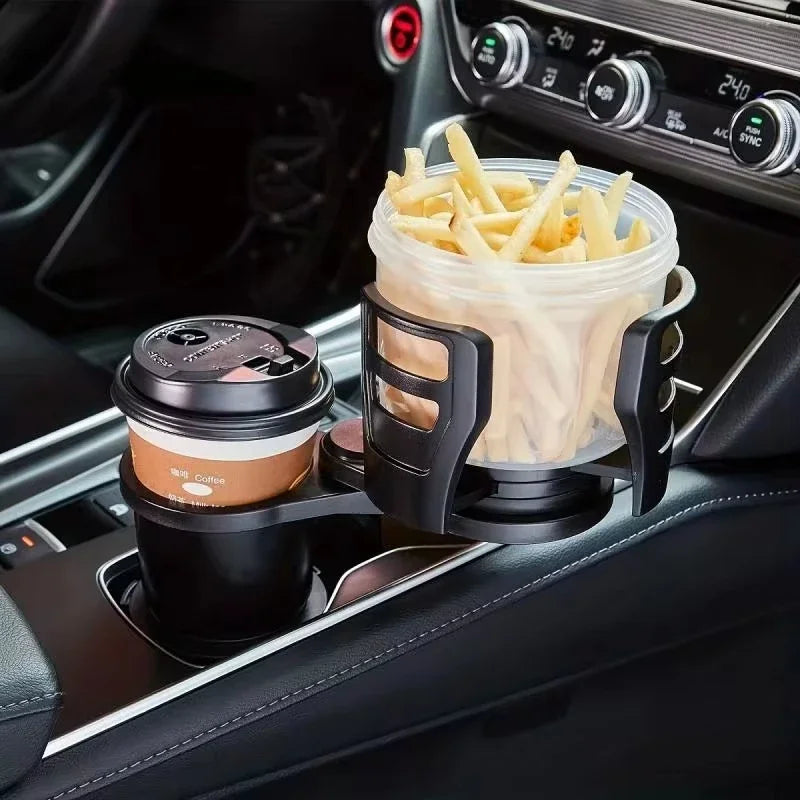 Adjustable Car Cup Holder 360° Rotation Stable Anti-Slip Auto Parts Storage Box