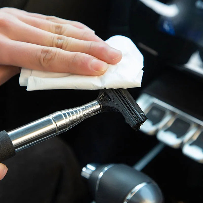 Telescopic Car Mirror & Window Cleaning Tool — Mist Wiper Brush