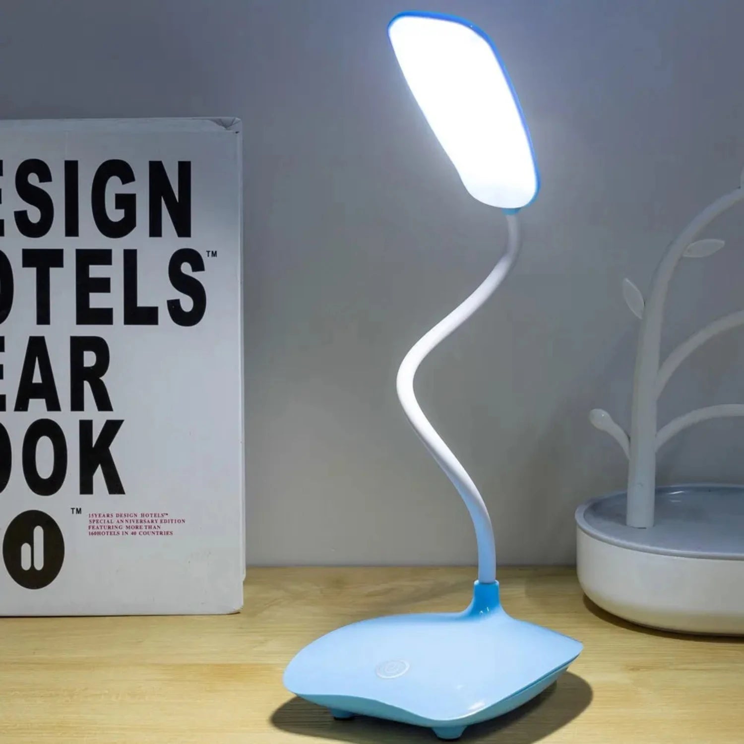 Multifunctional Portable LED Foldable Desk Lamp with USB Power Source for Nightlight Table Light, Adjustable Brightness and Fold