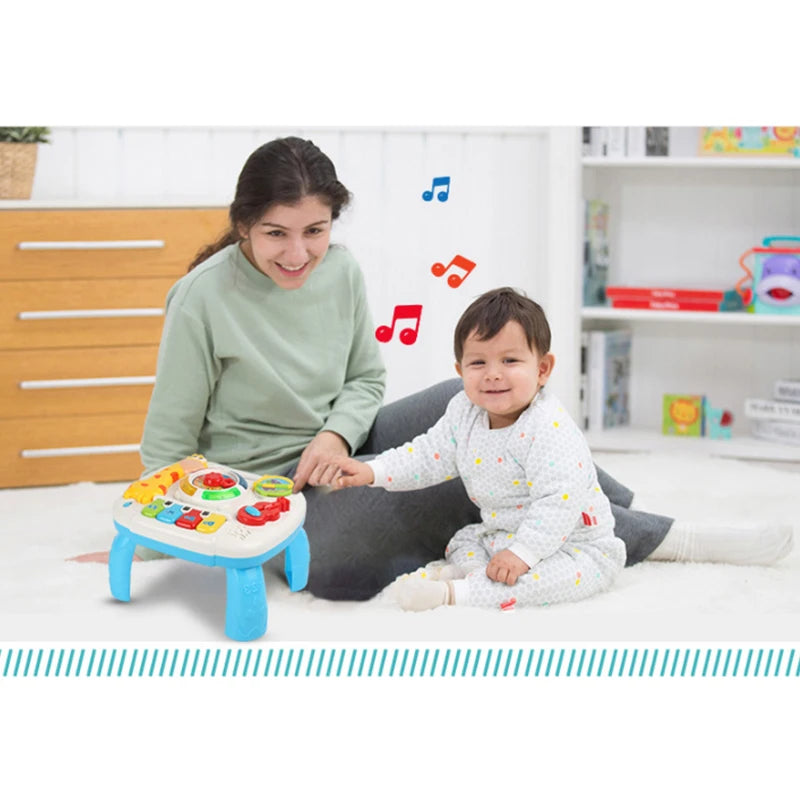 Music Table Baby Toys Learning Machine Educational Toy Music Learning Table Toy Musical Instrument for Toddler 6 Months+