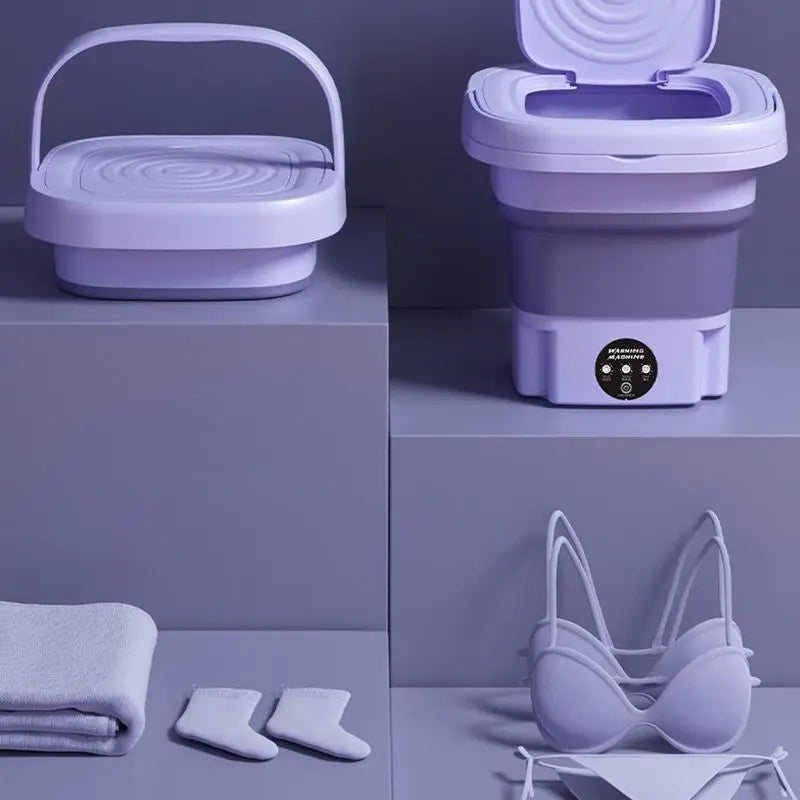 8L Mini Folding Washing Machine — Portable for Dorms & Small Loads