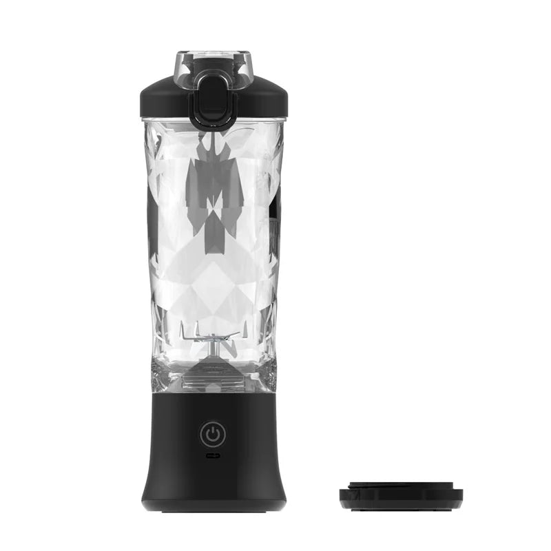 Portable USB Electric Juicer — 600ml Cup, Stainless Steel Blades