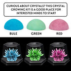 Crystal Growing Science Experimental Kit 3pcs with Display Cases - Easy DIY STEM Toy Lab Experiment Specimens, Educational Gift