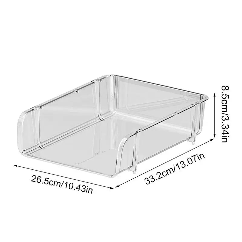 Desktop File Tray Organizer A4 Document Paper Organizer Rack Plastic Book Shelf Storage Holder for Home Offices School
