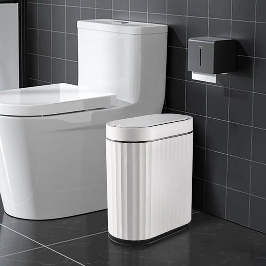 2-Gallon Smart Sensor Bathroom Trash Can — Slim Waterproof Auto Bin