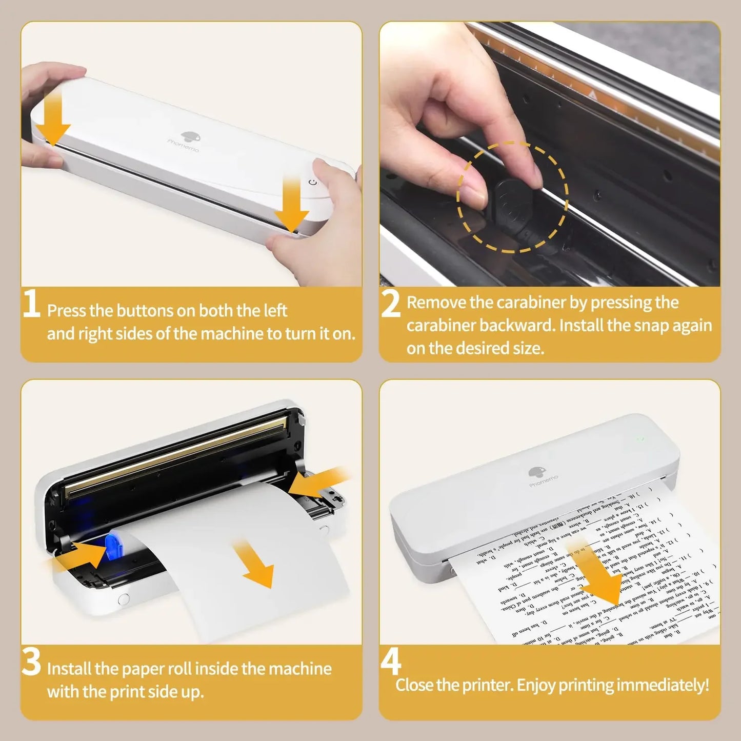 Phomemo A4 Thermal Paper Quick-Dry Continuous Printer Roll