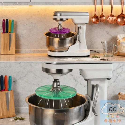Anti-Splash Cream Scraper for Stand Mixers — 6-Wire Whisk Attachment