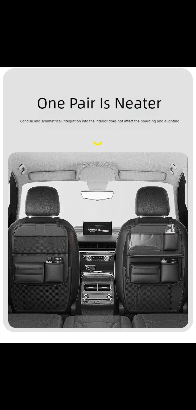 Car seat back Storage Rack Seat Bag Folding Small Table Board