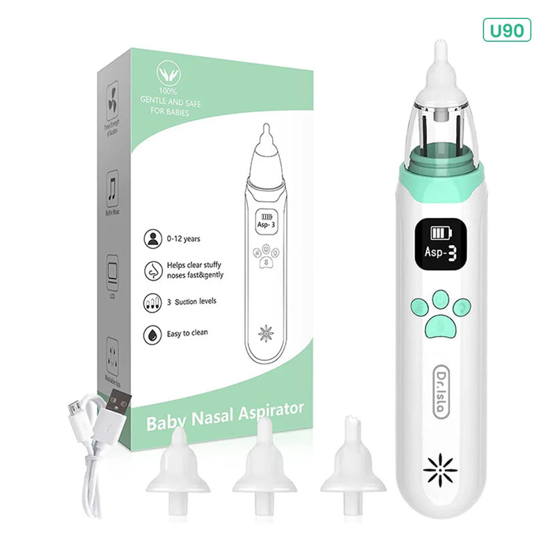 Dr.isla Baby Nose Cleaner Silicone Adjustable Suction Electric Child Nasal Aspirator Safety Convenient Low Noise BPA Free