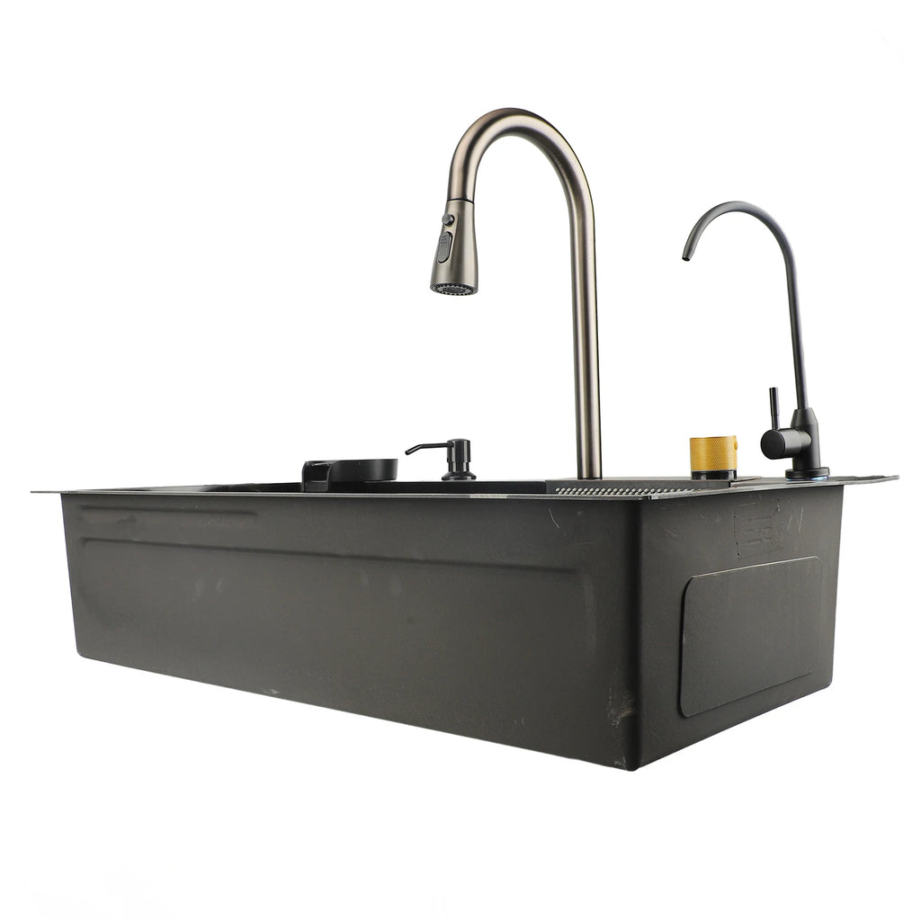 New Undermount Kitchen Sink Kitchen Sink Thickened Space Saving Rustproof Simple Large Capacity Professional for Home Kitchen