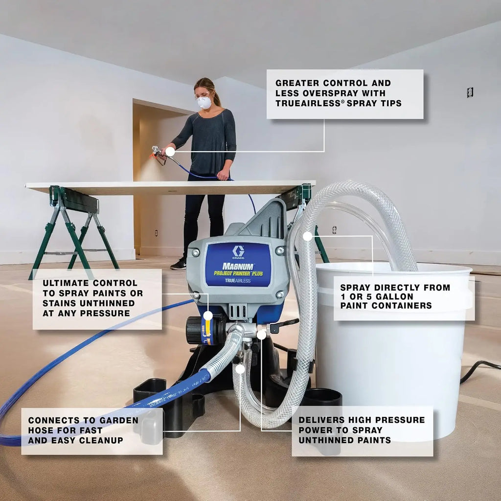 Project Painter Plus Paint Sprayer Multicolor Ideal for projects up to 5 gallons in size, allowing you to tackle a range