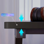 Gaming Desk, Ergonomic Computer Game Table with X-shaped Steel Legs, Sturdy PC Workstation Desk for Home Office with Cable Holes