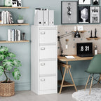 4 Drawer File Cabinet with Lock,Metal Office Filing Cabinets for Home Office- Storage A4/F4/Letter/Legal -Assembly Required