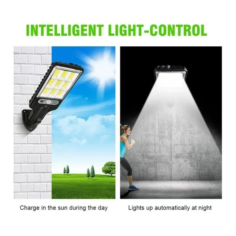 Solar LED Outdoor Wall Light Motion Sensor Garden Lamp