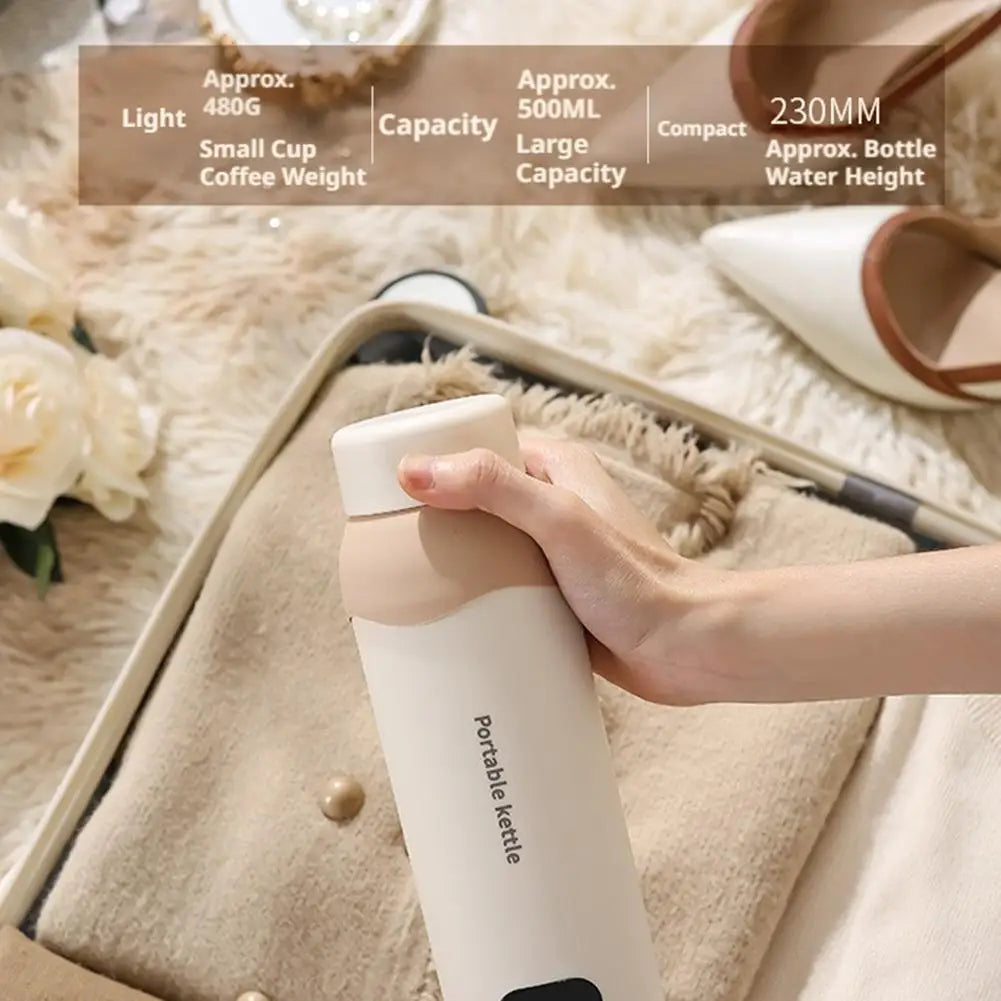 Portable Travel Electric Kettle — USB Rechargeable, Constant Temp