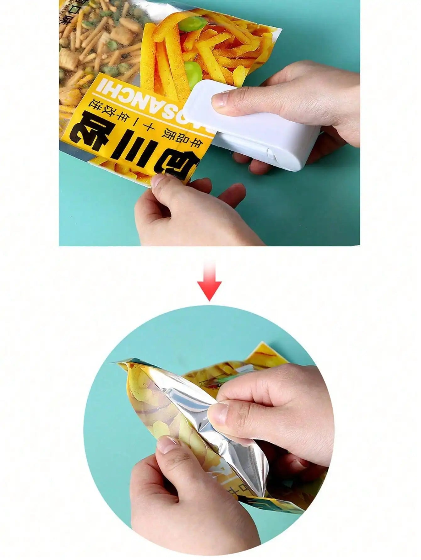 Mini Food Bag Sealer — Portable, Moisture-Proof Fresh-Keeping Device