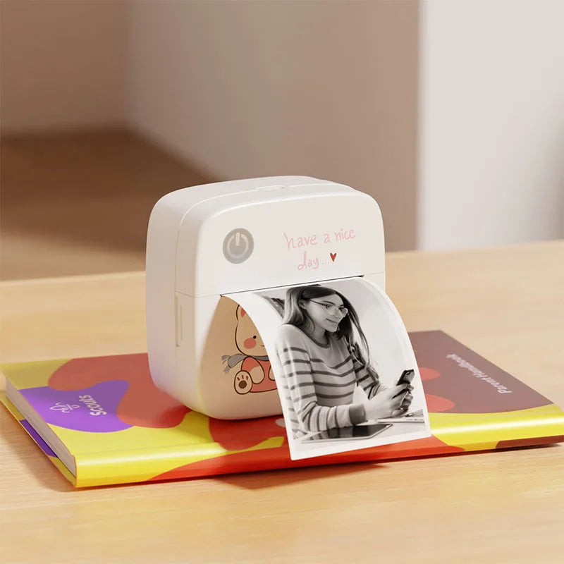 B2 Mini Sticker Printer — Bluetooth, Works with iPhone & Android