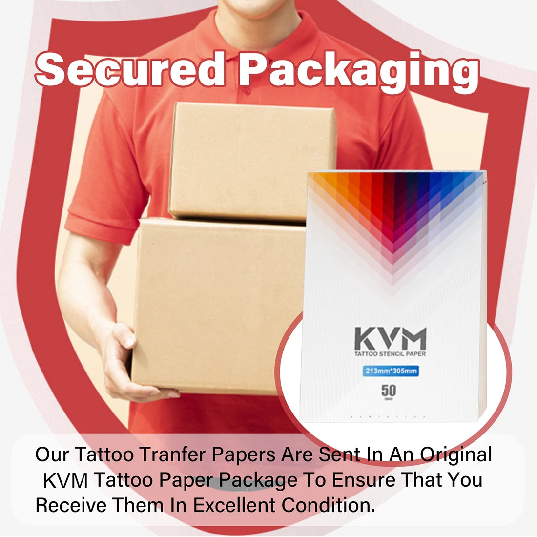 50 Sheets KVM Vegan Tattoo Stencil Transfer Paper A4 Size