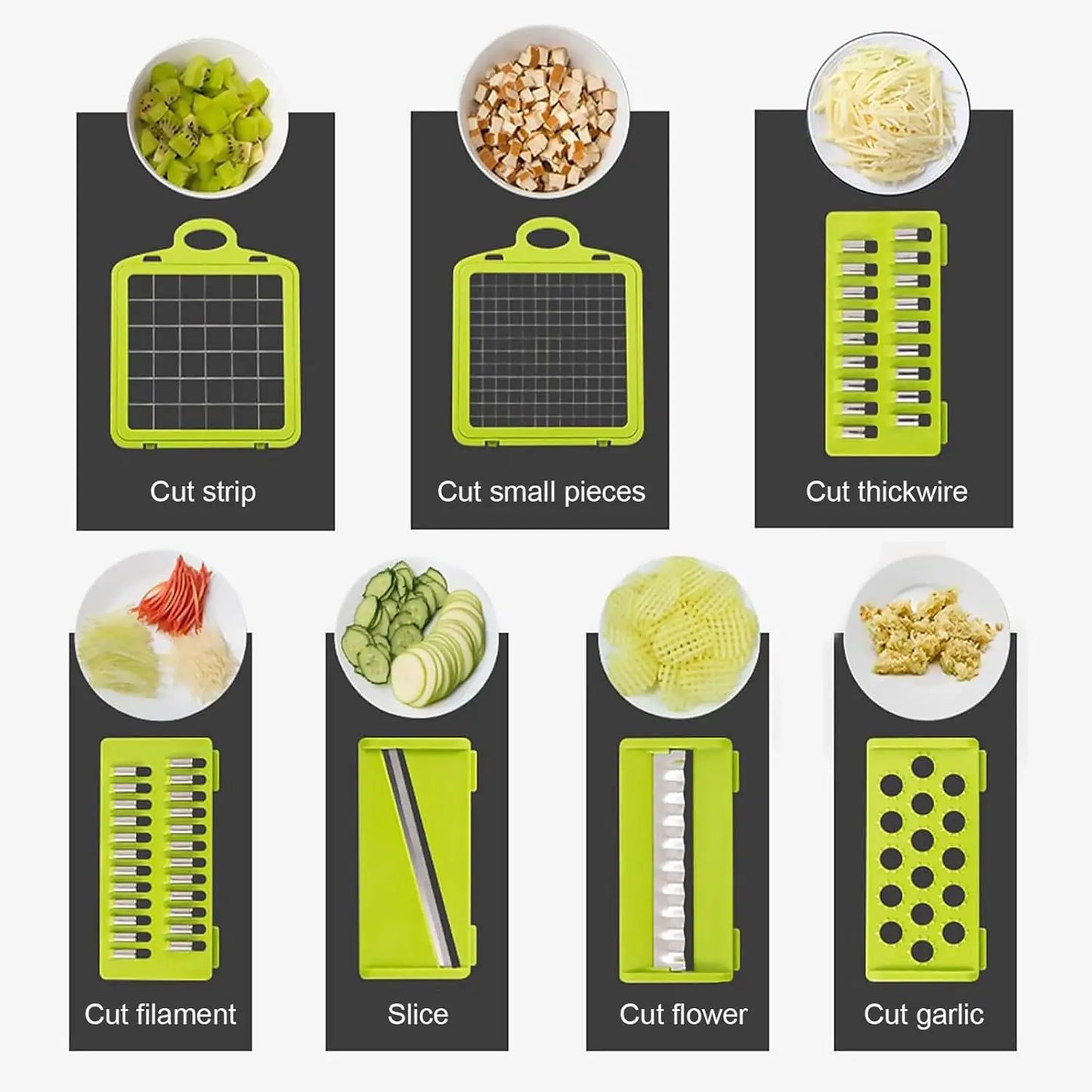 16-in-1 Kitchen Vegetable Chopper & Slicer — Multi Food Cutter