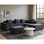Sectional boneless Couch with L-Shape Chaise,Modern  Modular sleeper Sofa with Deep Seat, Upholstered Couches for Room