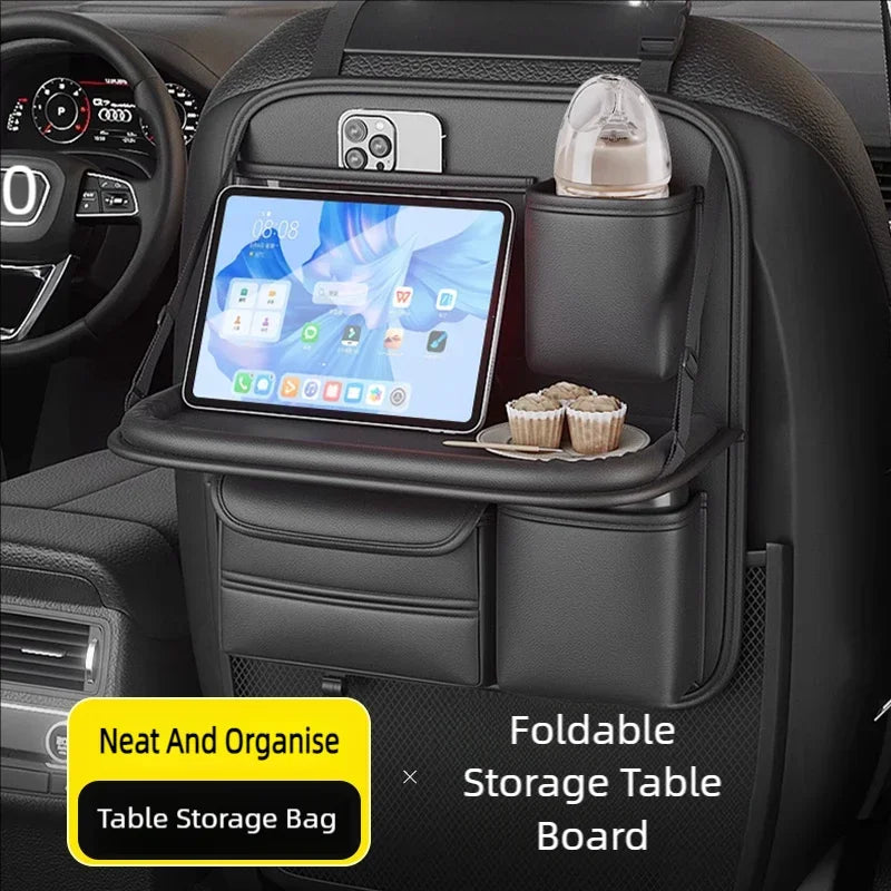 Car seat back Storage Rack Seat Bag Folding Small Table Board