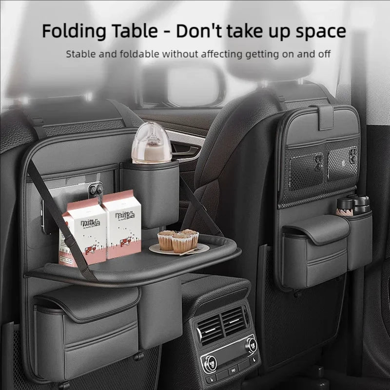 Car seat back Storage Rack Seat Bag Folding Small Table Board