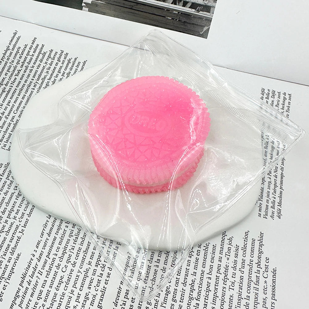 Big Oreo Biscuit Handmade Stress Relief Pinching Toy Kids Adults Anti-stress Ultra-Soft Oreo Fidget Decompression Squeeze Toy