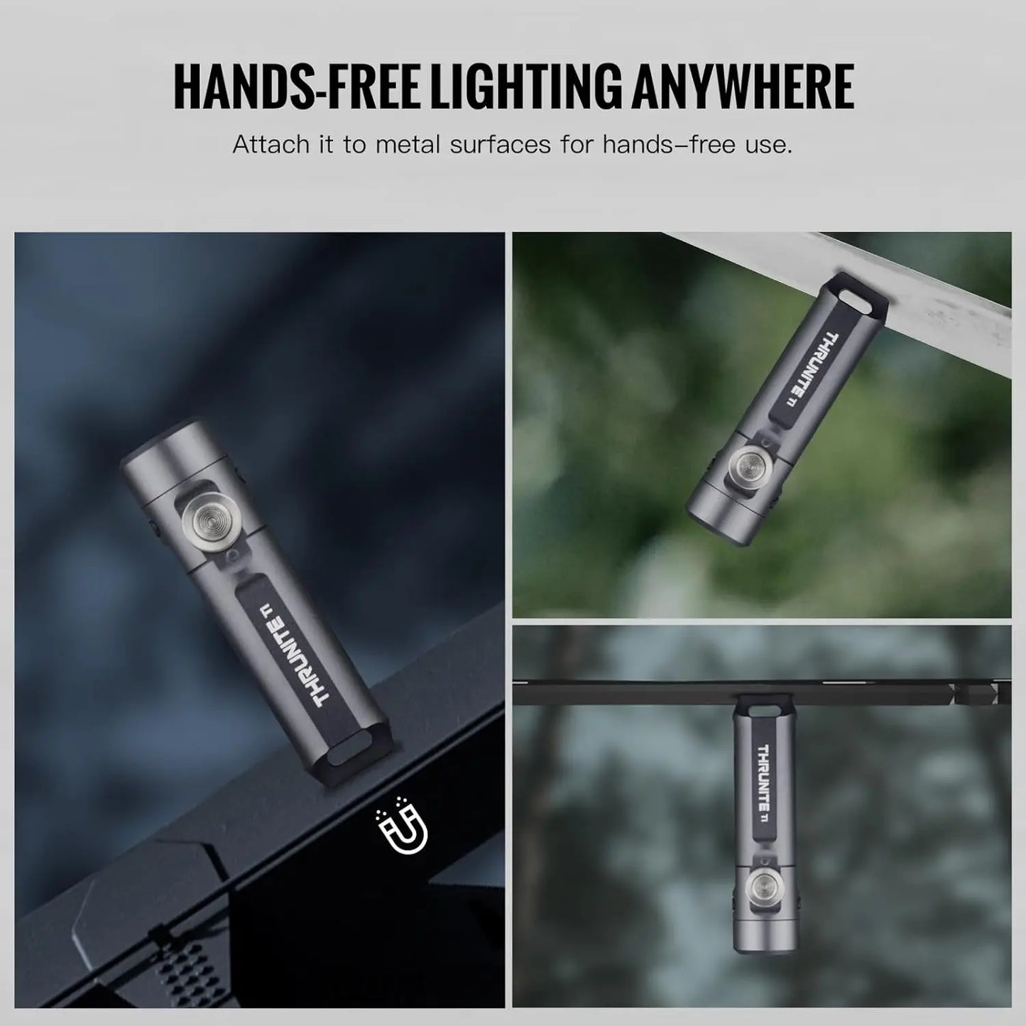 USB-C Keychain Flashlight — 650 Lumens EDC Pocket Light, Cool White