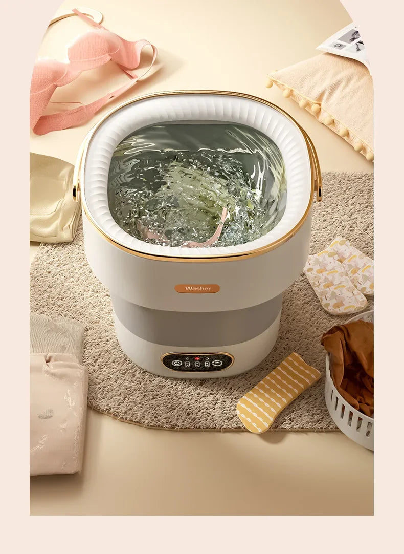 Foldable Portable Washing Machine — 13L, Spin Dryer, Compact