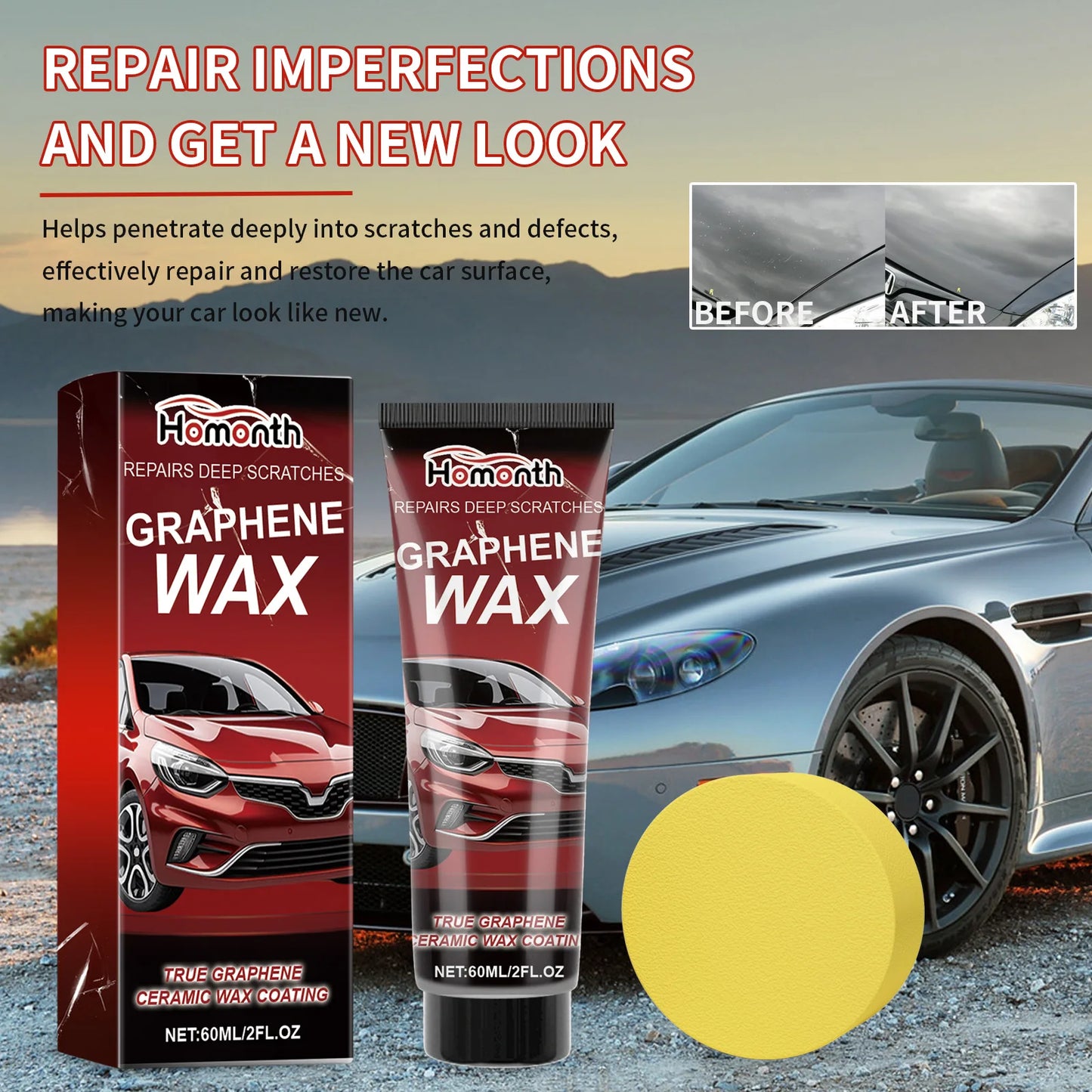 Car Scratch Remover & Polishing Wax