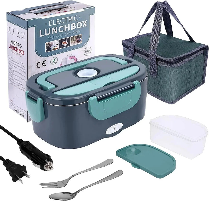 1.5L Electric Lunch Box Food Warmer — 60W Leak-Proof, Car & Home
