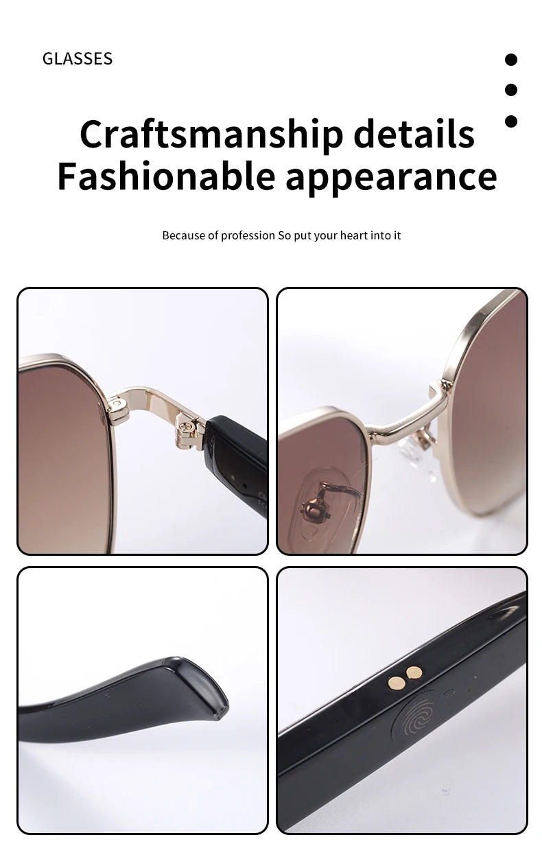 MZ02 Smart Glasses with Speaker Bluetooth Wireless Audio Touch Hands-Free Calling Stereo Music Headphones Smart Sunglasses