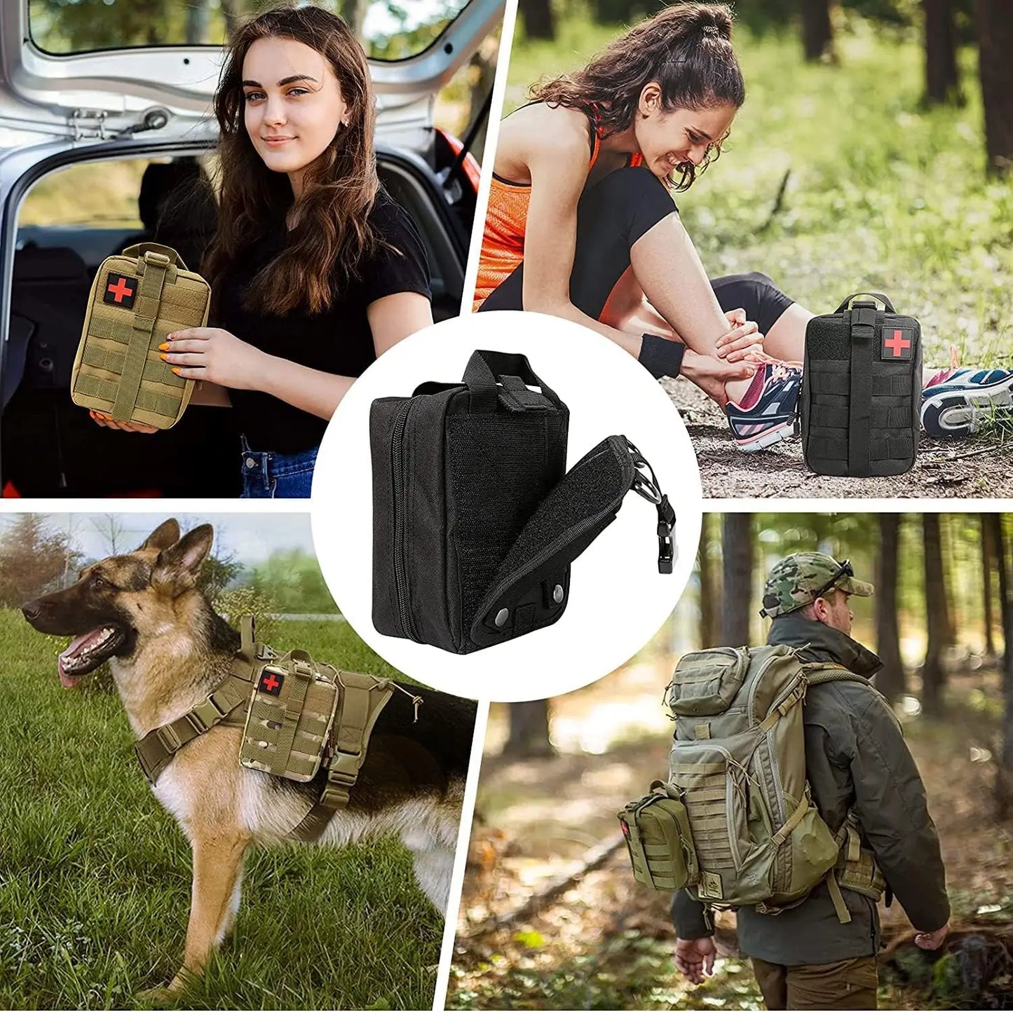 Portable Emergency First Aid Kit — Compact Travel & Car Medical Kit