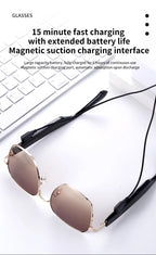 MZ02 Smart Glasses with Speaker Bluetooth Wireless Audio Touch Hands-Free Calling Stereo Music Headphones Smart Sunglasses