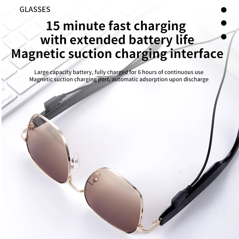 MZ02 Smart Glasses with Speaker Bluetooth Wireless Audio Touch Hands-Free Calling Stereo Music Headphones Smart Sunglasses