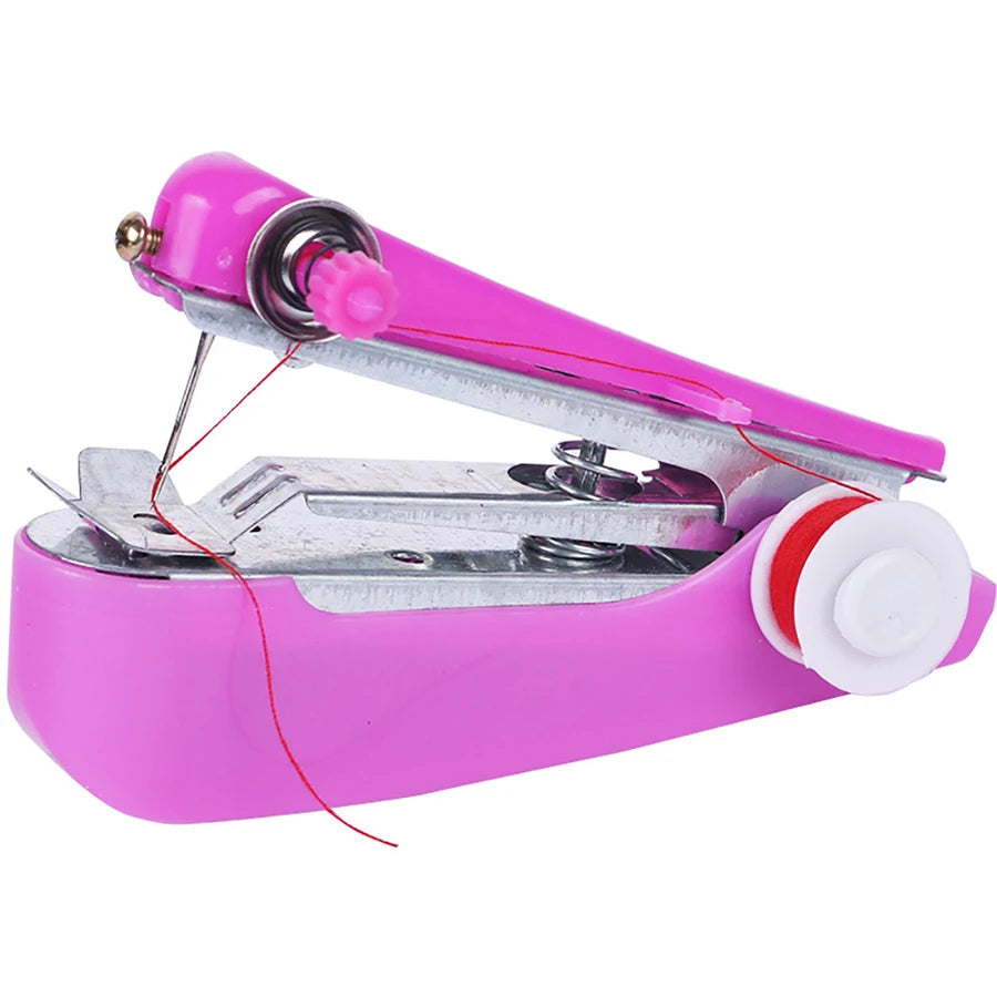 4 Colors Available Mini Manual Sewing Machine Daily Household Sewing Kit Multi Functional Portable Pocket Sewing Machine