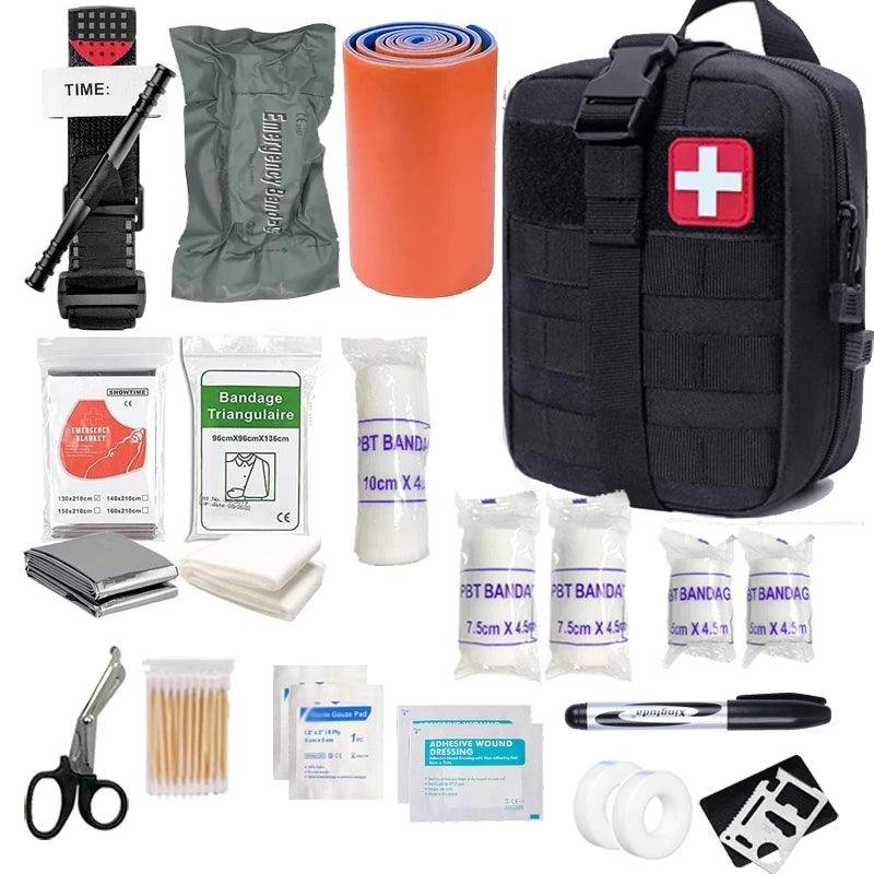 Portable Emergency First Aid Kit — Compact Travel & Car Medical Kit